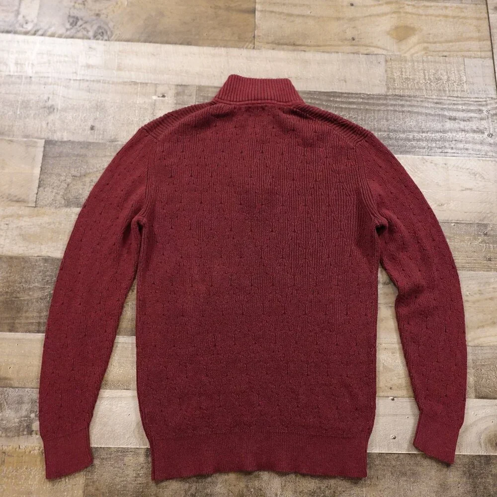 Tommy Bahama‎ quarter zip pullover sweater mock neck men's medium maroon